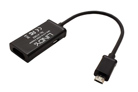 Adaptér MHL 2.0 -> HDMI pro Samsung Galaxy S3/S4, Note 2/3, aktivní