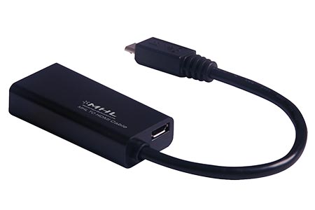 Adaptér MHL -> HDMI, aktivní, 10cm