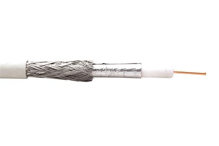 Anténní kabel 100dB, průměr 6,8mm, 2x stíněný, 250m (CCS)