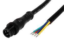 Blackline kabel M12 4pin (M) - bez koncovky, kód A, 1m, PVC