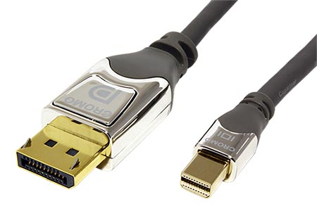 DisplayPort kabel, DP(M) - miniDP(M), 0,5m