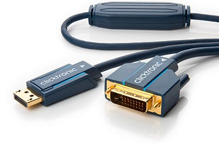 HQ OFC DisplayPort - DVI kabel, DP(M) -> DVI-D(M), 10m