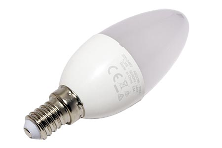 LED žárovka Classic B, E14, 2700K, 5,3W, 470lm, 115°, matná, 3ks