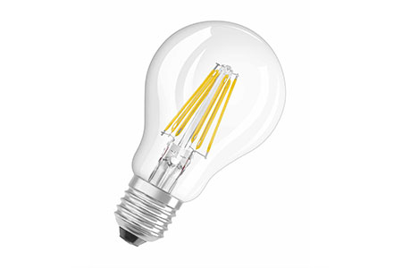LED žárovka Filament Retrofit Classic A, E27, 2700K, 8W, 1055lm, 300°, čirá