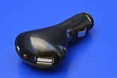 Napájecí adaptér do auta (12V) - 2x USB 5V, černý