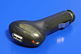 Napájecí adaptér do auta (12V) - USB 5V 500mA, černý