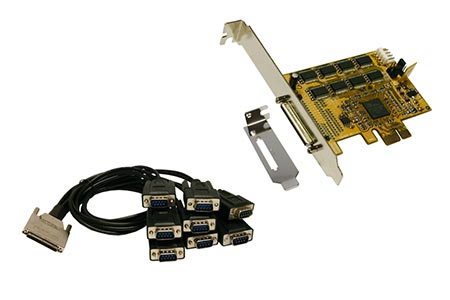 PCI Express karta 8x RS232 (EX-44378), LowProfile