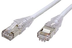 S/FTP patchkabel kat. 7, s konektory RJ45, CU 7702 flex, LSOH, 7,5m, šedý
